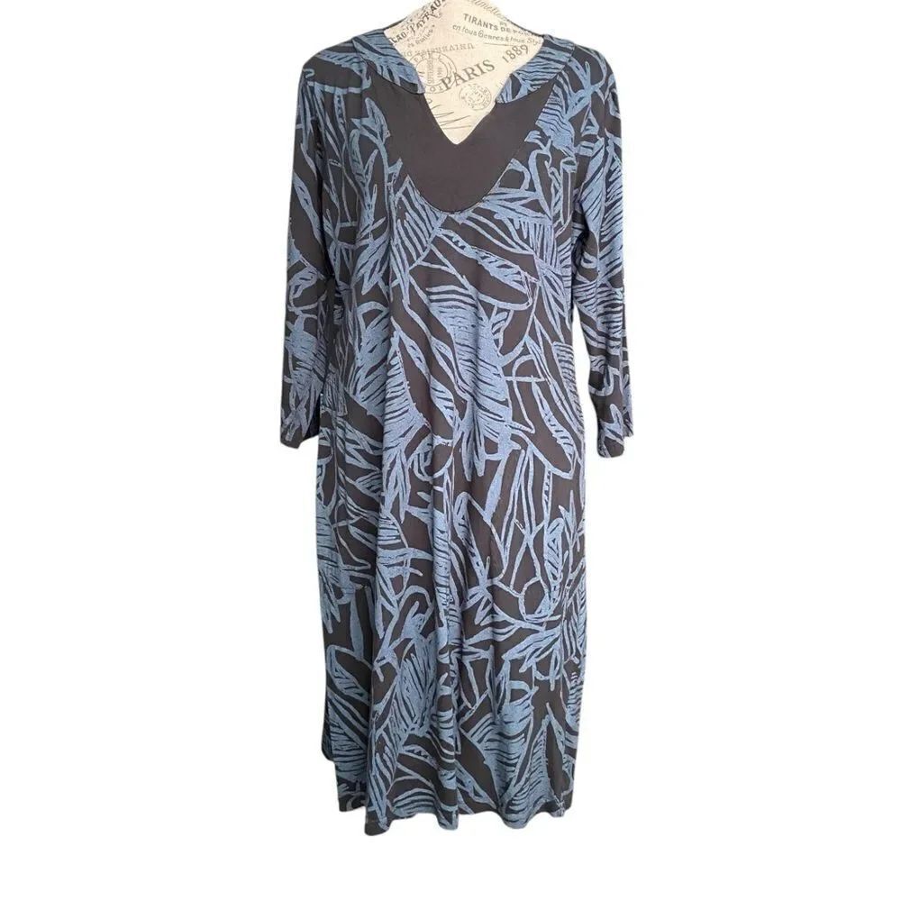 Fresh Produce 3/4 Sleeve Floral Patterned Dress in Size Large